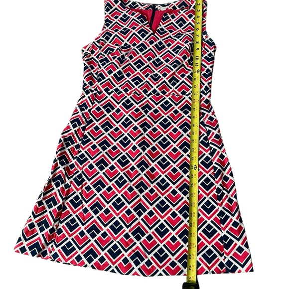 GAP Size 10 Pink White & Blue Geometric Dress - Picture 6 of 14